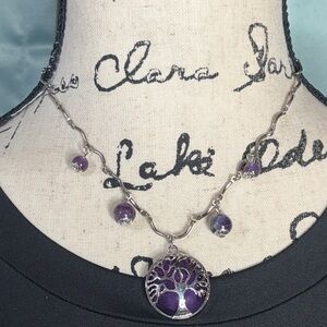 Amethyst Tree of Life Necklace